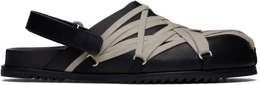 Oblečenie Rick Owens Rick Owens Hollywood Megalaced Mules Čierna | RU01E5813 LOOW1