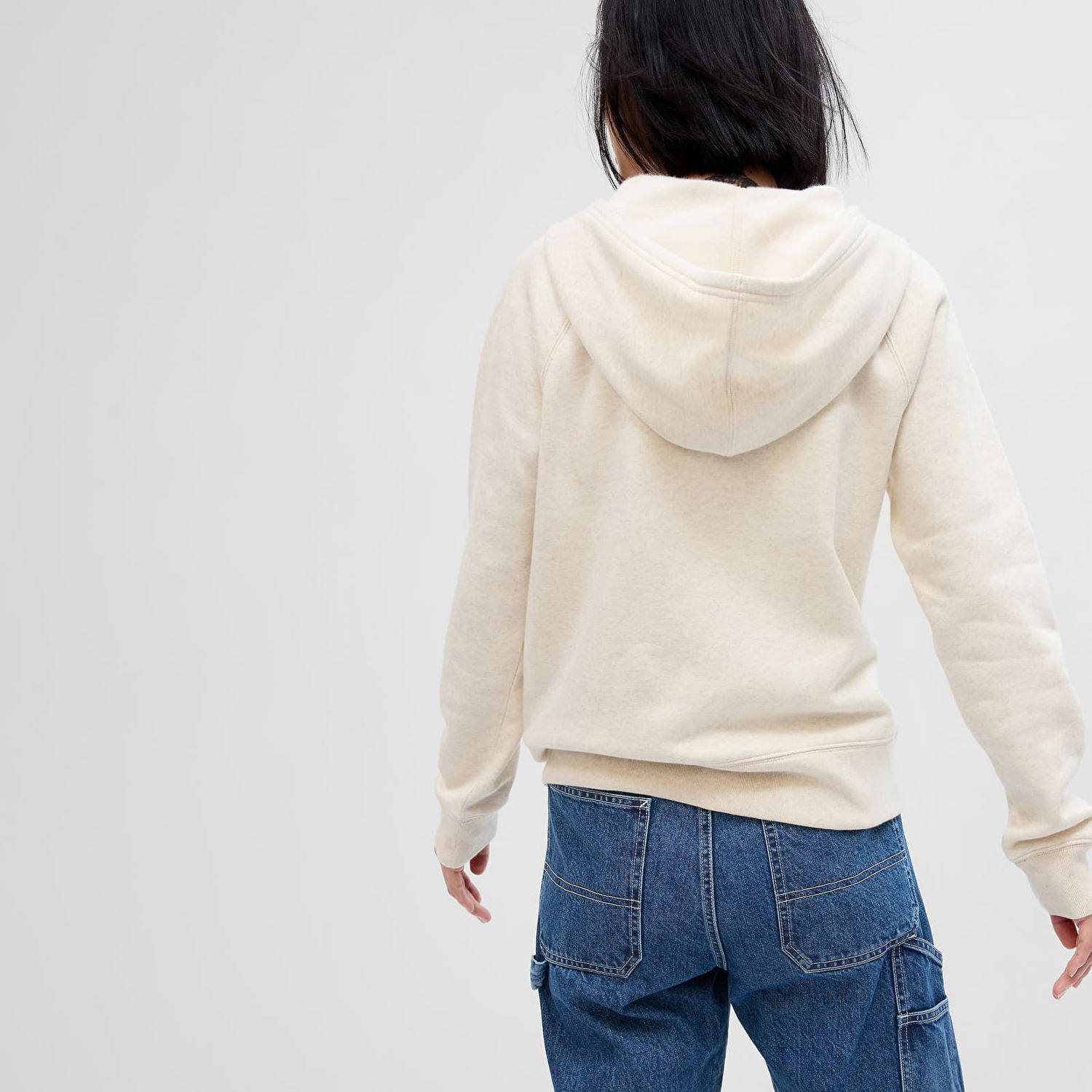 Mikina GAP Fullzip Logo Hoodie Oatmeal Heather Béžová | 463503-16, 1