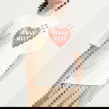 Tričko Human Made Big Heart T-Shirt Size Large Biela | HM30TE015-WHT, 2