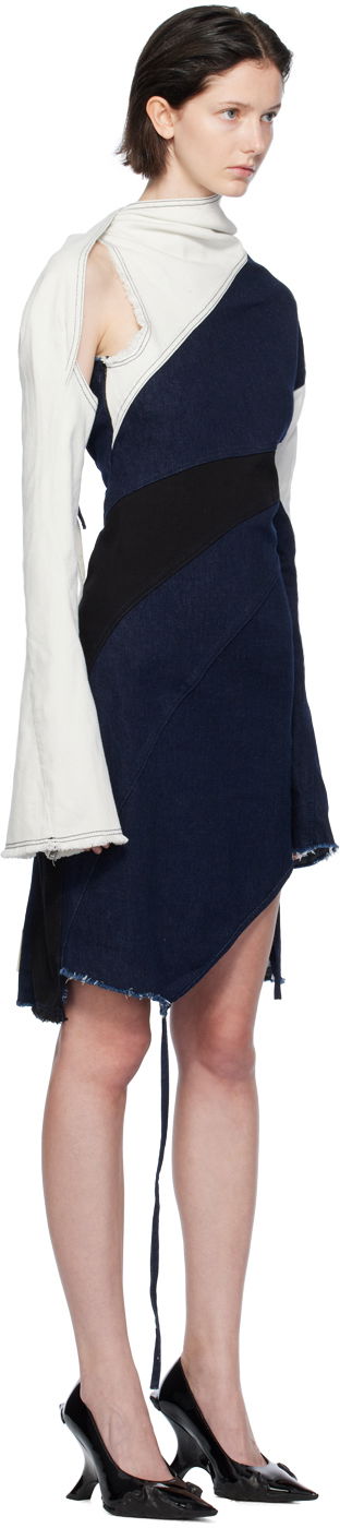 Šaty Ottolinger Ottolinger Asymmetric Denim Minidress Modrá | 1704311, 1