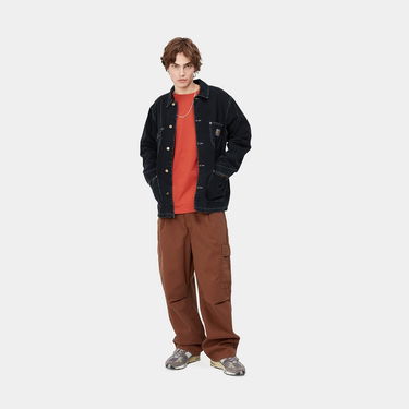 Kabáty Carhartt WIP OG Chore Coat "Black heavy stone wash" Čierna | I031896_89_60, 2