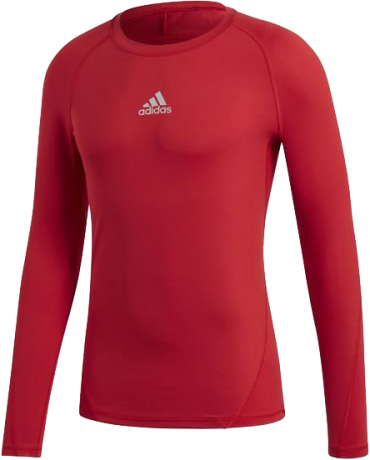Košeľa adidas Originals Alphaskin Long Sleeve Compression Shirt Červená | cw7321, 0
