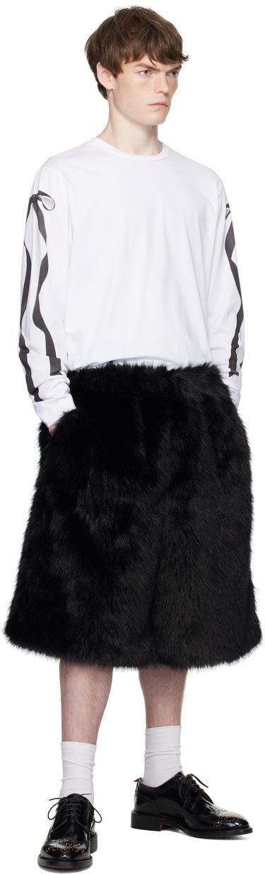 Tričko Simone Rocha Simone Rocha Ribbon Bow Tail Long Sleeve T-Shirt Biela | 5194P54-M 0569, 4