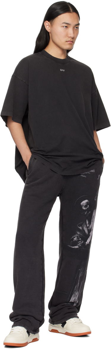 Tričko Off-White Black S.Matthew Skate T-Shirt Čierna | OMAA161C99JER0021077, 3