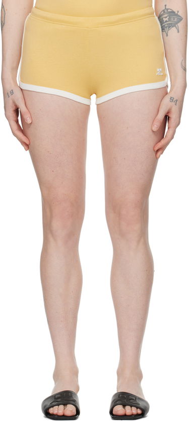 Šortky Courrèges Contrast Trim Casual Shorts Žltá | 124JSH037JS0070, 0