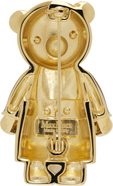 Spona Max Mara Max Mara Crystal Embellished Bear Brooch Metalická | 2424756102600 MM02593, 2