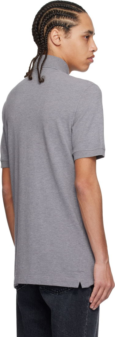 Polo tričko Dolce & Gabbana Dolce&Gabbana Cotton Polo with Metal Tag Šedá | G8SN1TFU7EN, 2
