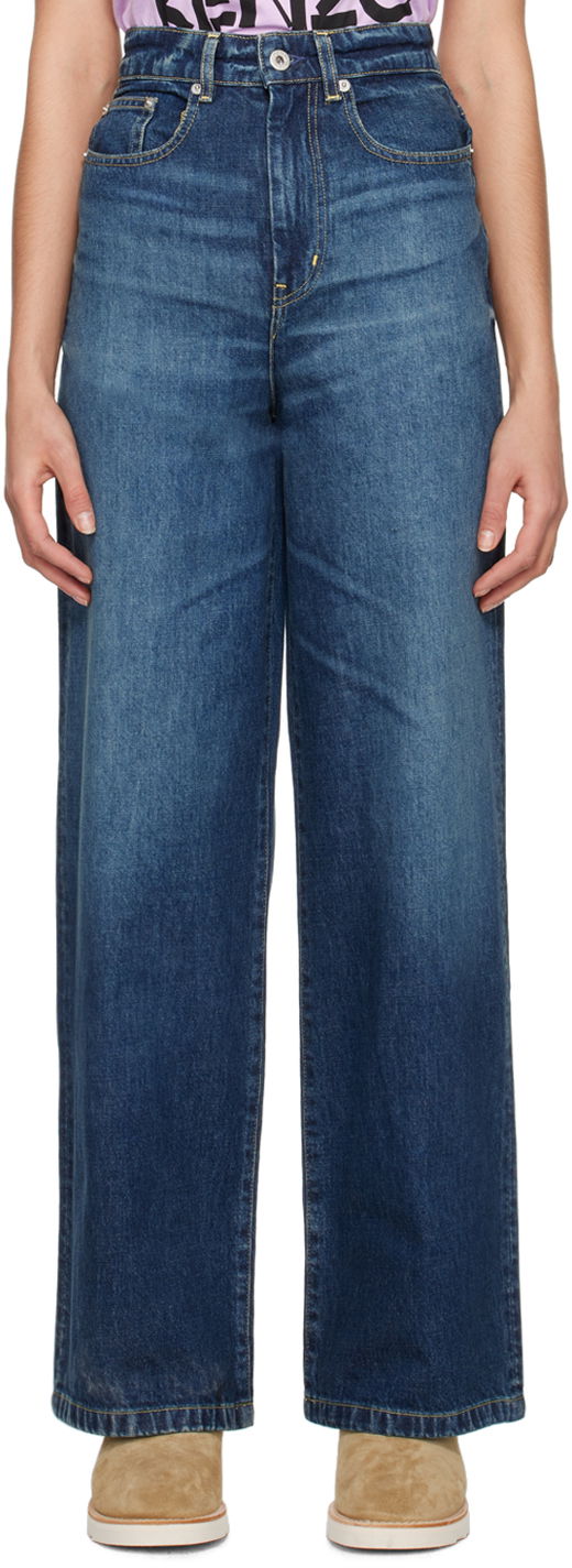Džínsy KENZO Paris Faded Navy | FD52DP2126B2, 0