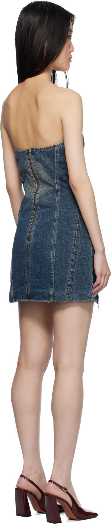 Šaty Ksubi Ksubi Avenue Denim Minidress Modrá | WPS25DR006, 2