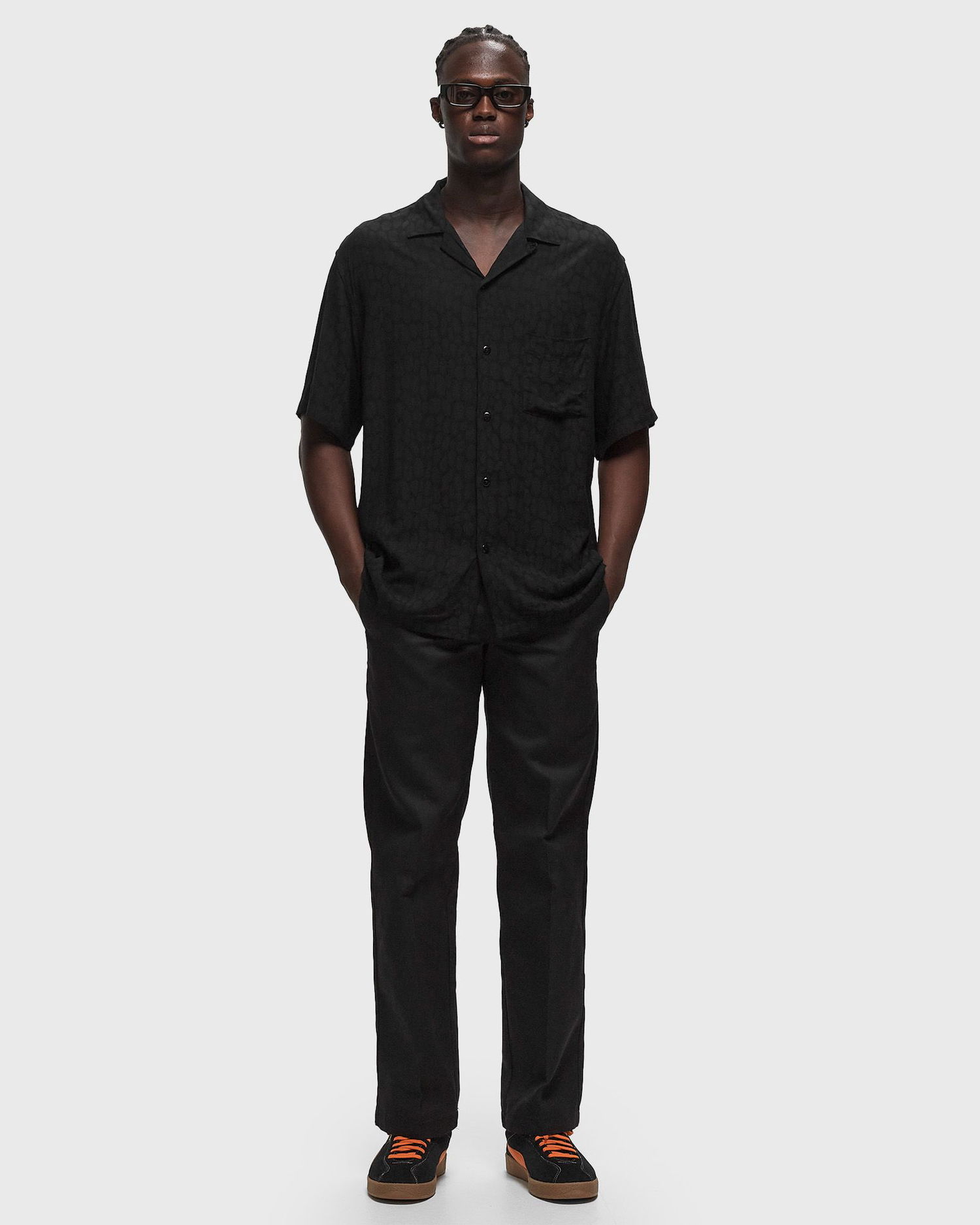 Košeľa Portuguese Flannel Black Cobra Modal Short Sleeve Shirt XXL Čierna | SS24.0058-BLACK, 1