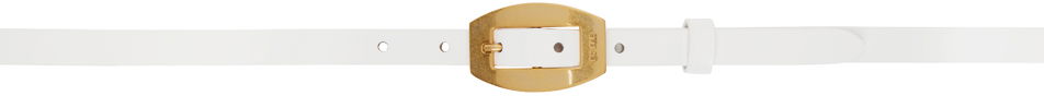 Opasok BY FAR White Leather Belt With Buckle Biela | 23CRBLKWHW, 0