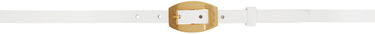 Opasok BY FAR White Leather Belt With Buckle Biela | 23CRBLKWHW, 0