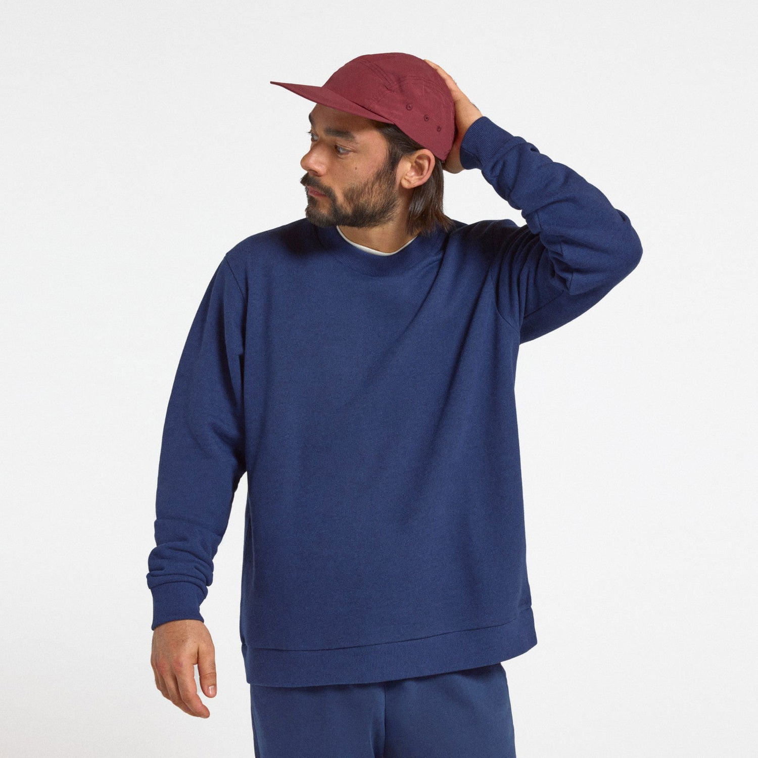 Sveter Allbirds Merino Blend Sweatshirt Navy | A11522M, 0