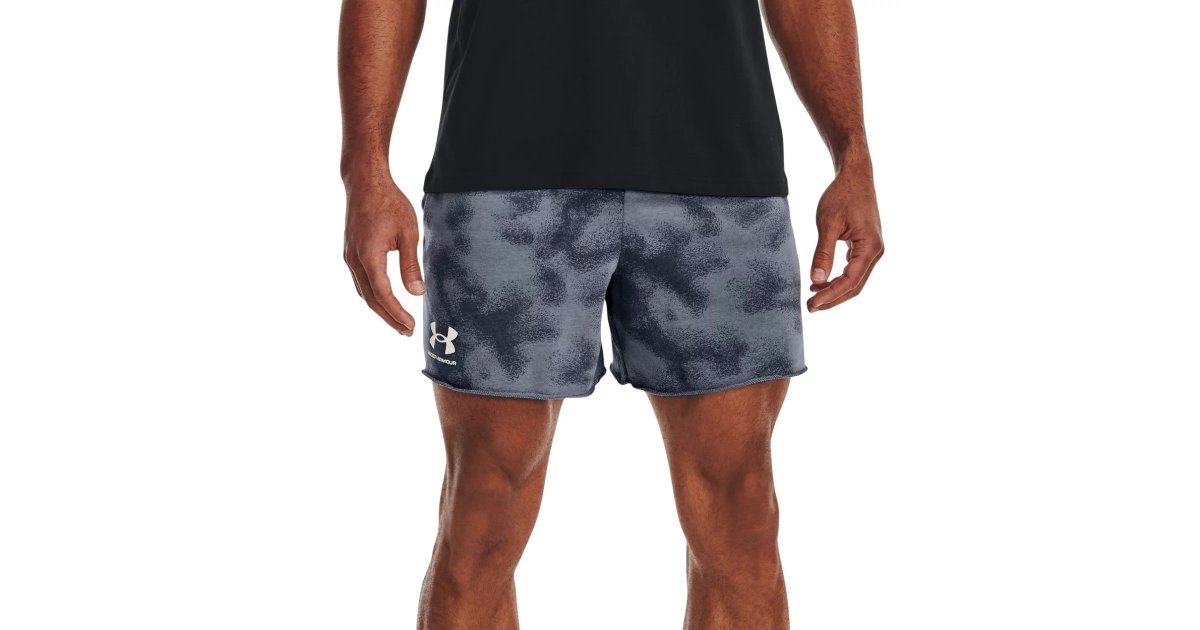 Šortky Under Armour Rival Terry 6in Shorts Šedá | 1377578-044, 1