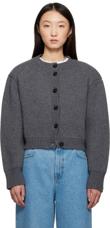 Sveter Róhe Róhe Statement Shoulder Cardigan Šedá | 416-23-312, 0