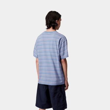 Tričko Carhartt WIP Carhartt WIP Brodine Stripe Short Sleeve T-Shirt Modrá | I035168_6, 1