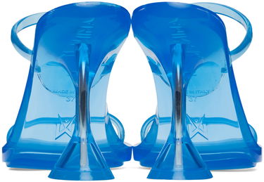 Doplnky Amina Muaddi Amina Muaddi Brito Slipper Heeled Sandals Modrá | 11S333535BRI, 1