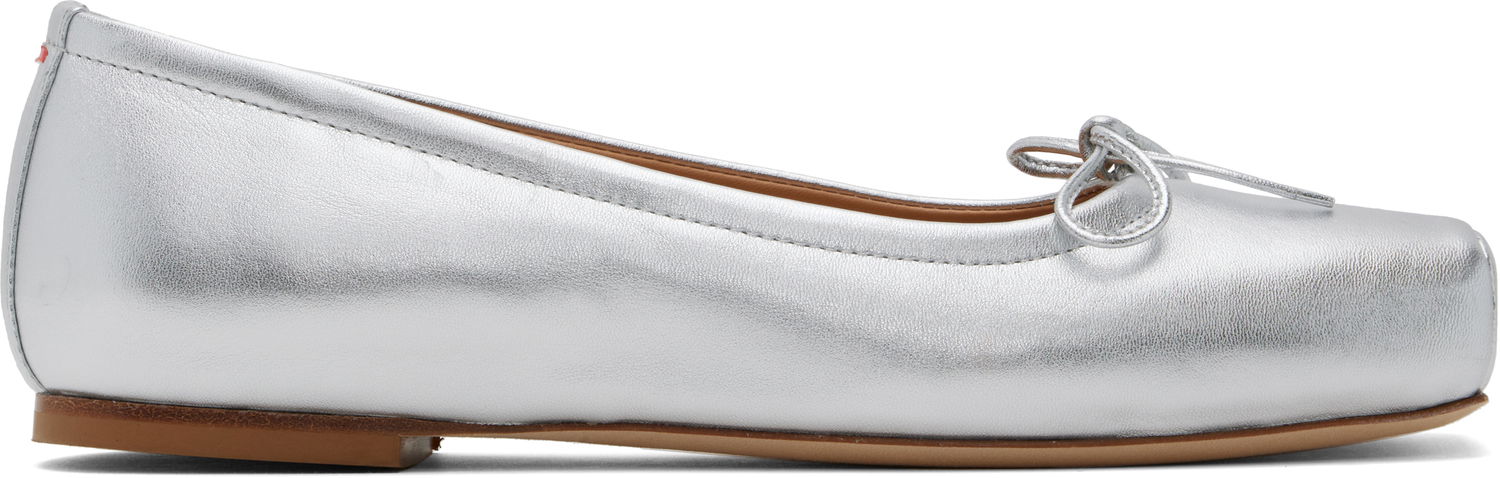 Starostlivosť o obuv Aeyde Aeyde Gabriella Leather Ballerina Flats Metalická | A11-FL-GBRS08FL26-SS24-920-051, 0