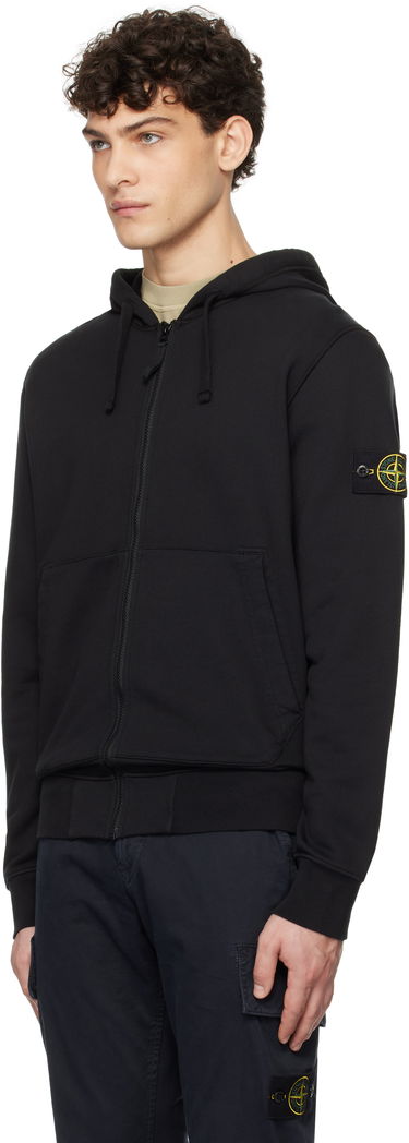 Mikina Stone Island Diagonal Fleece Old Effect Hoodie Čierna | K1S156100042S0051, 3