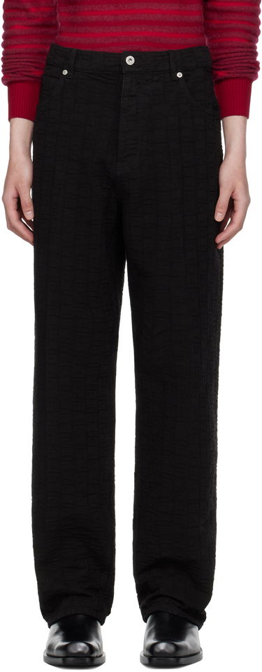 Nohavice FERRAGAMO Ferragamo Monogram Five-Pocket Pants Čierna | 782902, 0