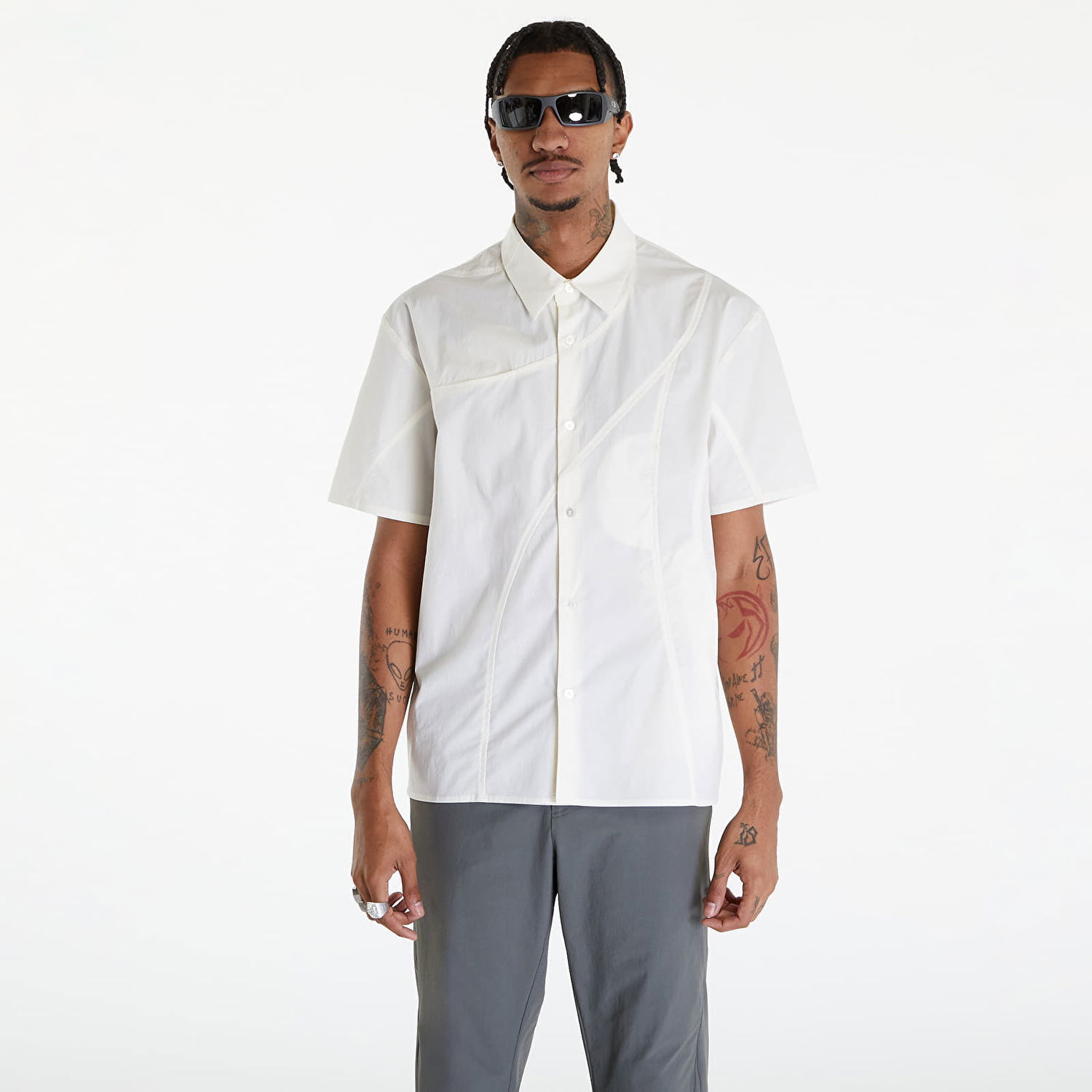 Košeľa Post Archive Faction (PAF) 6.0 Shirt Center White Biela | 60TSCW-WHITE, 0