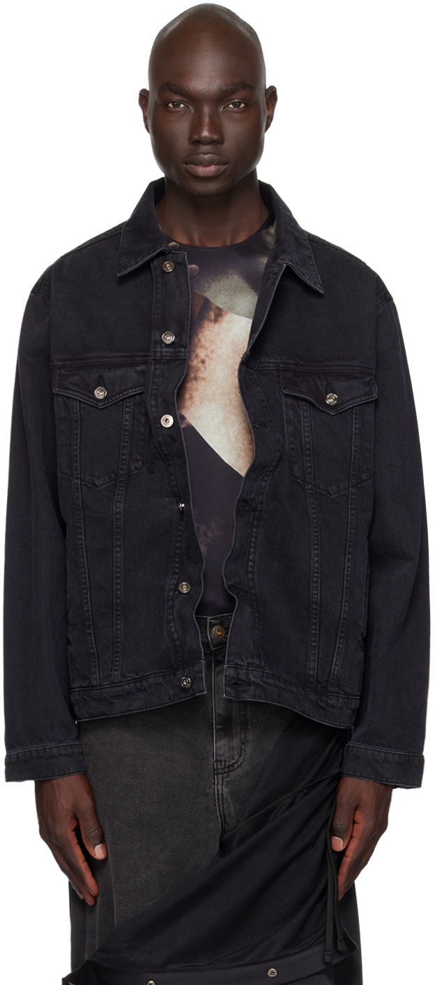 Bunda Y/PROJECT Black Wire Denim Jacket Modrá | JACK76-S25, 0