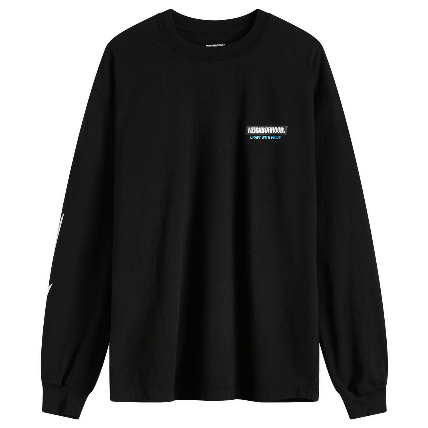 Tričko Neighborhood Long Sleeve T-Shirt Black Čierna | 242PCNH-LT16-BLK, 0