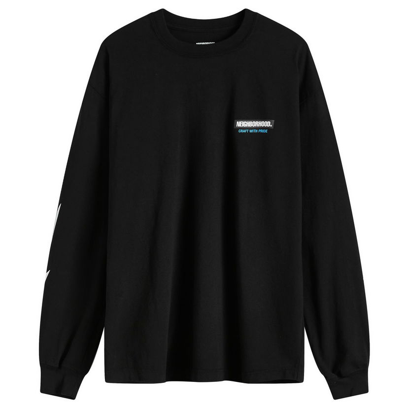 Tričko Neighborhood Long Sleeve T-Shirt Black Čierna | 242PCNH-LT16-BLK