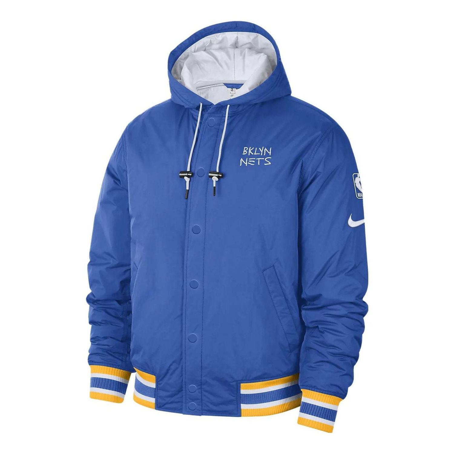 Bomber bunda Nike Brooklyn Nets City Courtside Bomber Full-Zip Hoodie Jacket Modrá | DR2435-463, 0