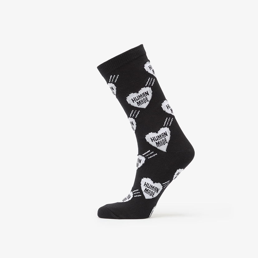 Ponožky Human Made HUMAN MADE Heart Socks 1-pack Čierna | HM30GD060BK