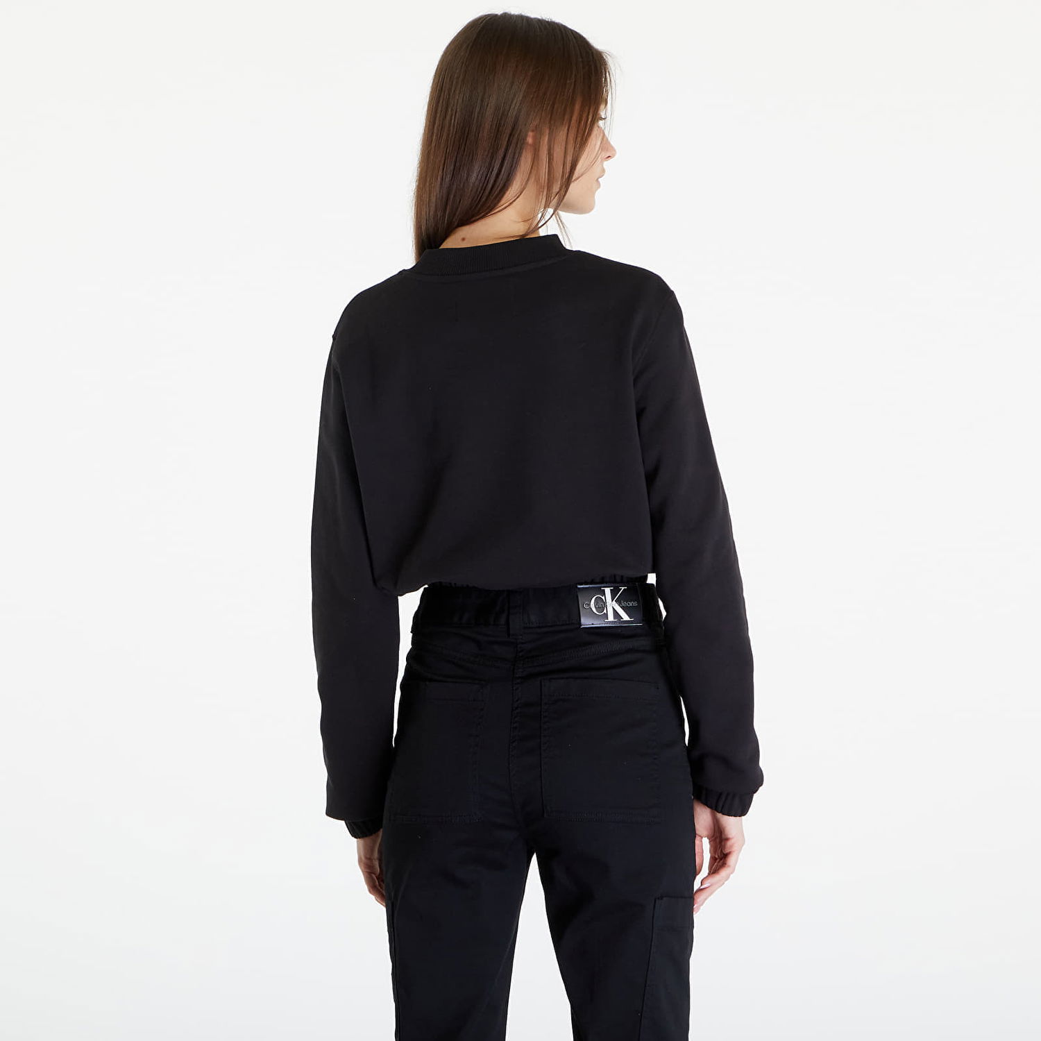 Mikina CALVIN KLEIN Satin Boxes Crewneck Sweatshirt Black Čierna | J20J223081 BEH, 1