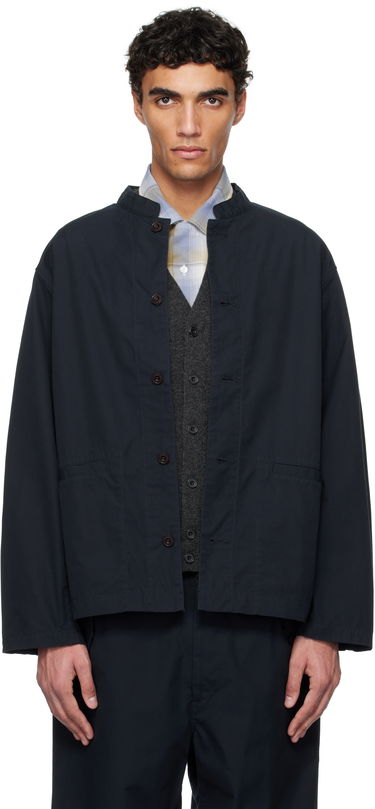 Bunda NANAMICA nanamica Band Collar Shirt Jacket Navy | S25SA106U, 0