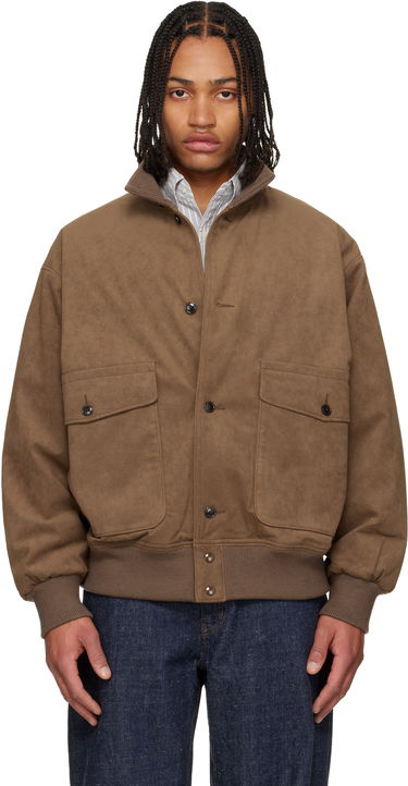 Bomber bunda NANAMICA Insulation Crew Faux-Suede Jacket Hnedá | S25FA052U, 0