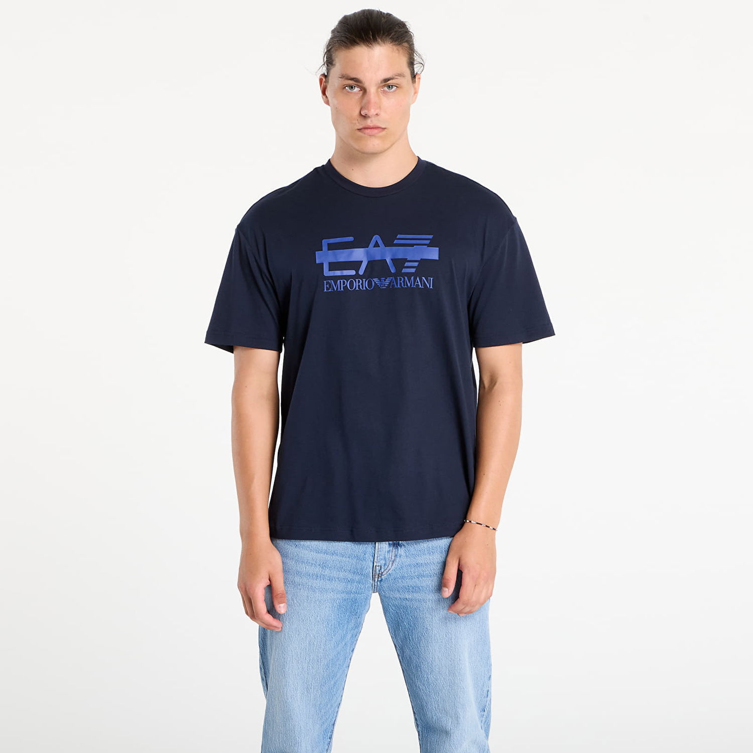 Tričko Emporio Armani EA7 Emporio Armani Train Logo Series T-Shirt Navy | 7M001129AF10375UB102, 0