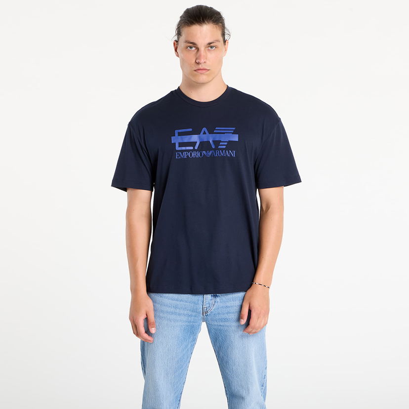 Tričko Emporio Armani EA7 Emporio Armani Train Logo Series T-Shirt Navy | 7M001129AF10375UB102
