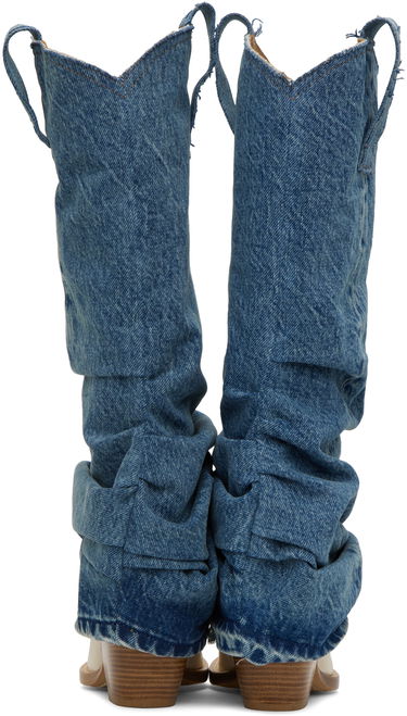 Oblečenie R13 R13 Mid Cowboy Denim Sleeve Boots Modrá | R13S0107-DEN, 1