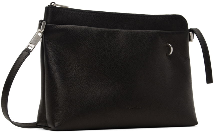 Taška cez rameno Rick Owens Rick Owens Porterville Adri Leather Shoulder Bag Čierna | RA02D0527 LCN, 1
