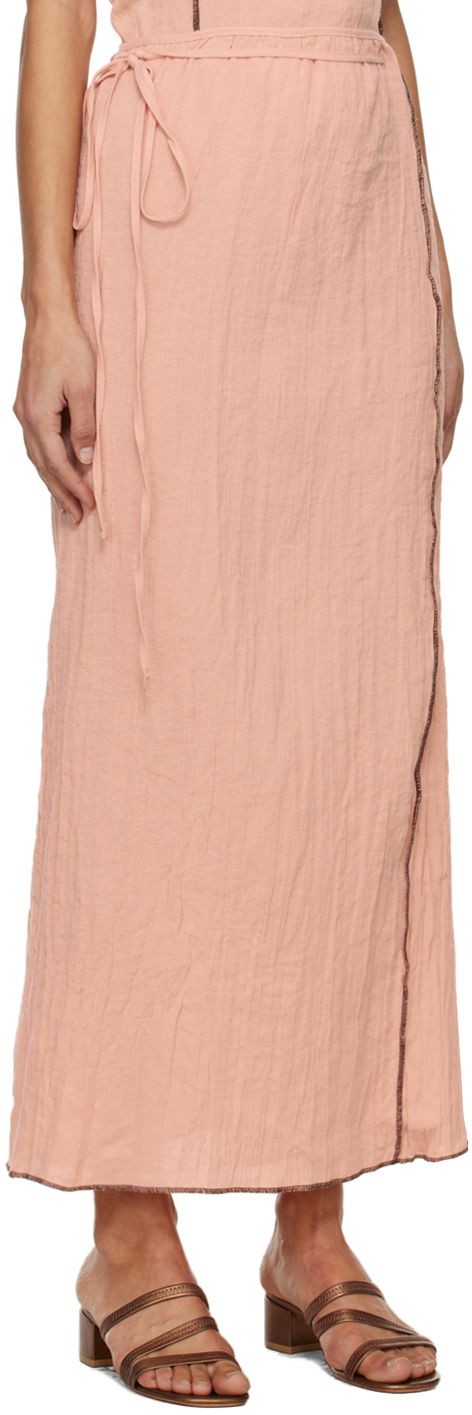Sukňa Baserange Maxi Skirt with Wrap Design Ružová | SKSKW-LC-SP24, 1