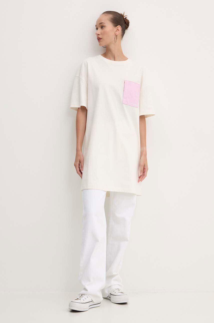 Tričko Converse Wordmark Tee Dress Biela | 10026381-A05, 1