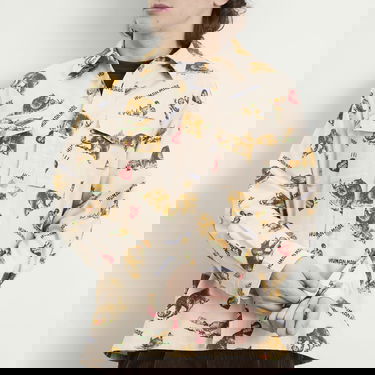 Košeľa Human Made Bear and Duck Pattern Flannel Shirt Ružová | HM30SH011-WHT, 5