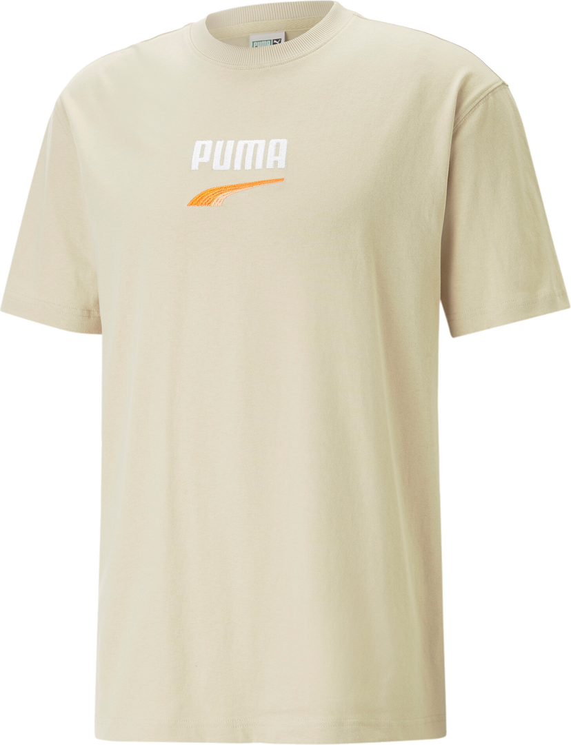 Tričko Puma DOWNTOWN Logo Short Sleeve T-Shirt Béžová | 538248-088