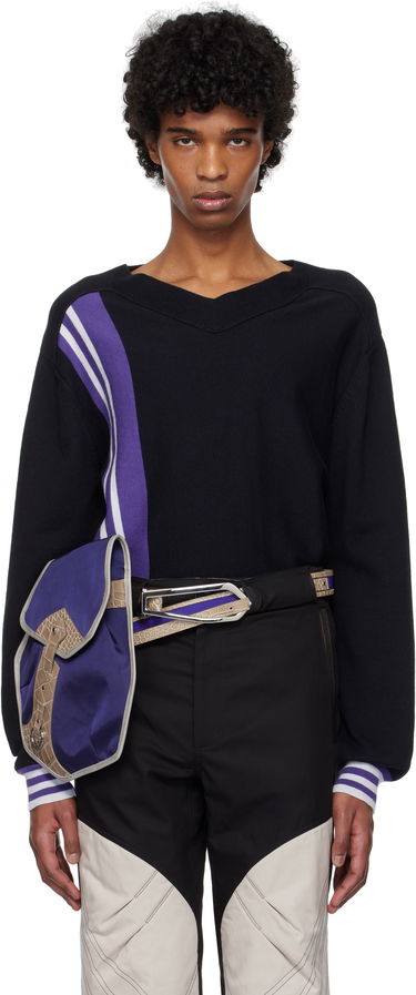Sveter KIKO KOSTADINOV Kiko Kostadinov Ostro V-Neck Sweater Čierna | KKSS25KN02-109, 0