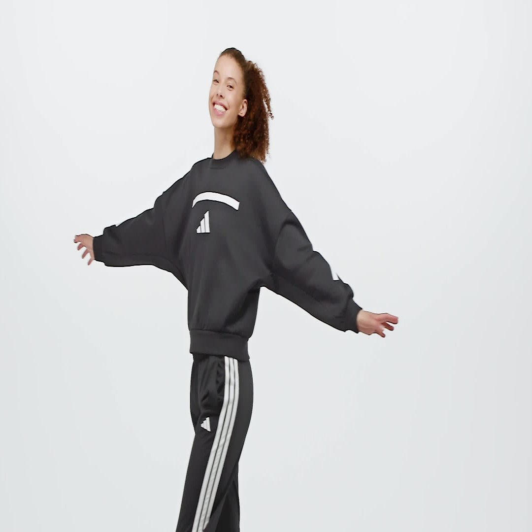 Mikina adidas Performance Z.N.E. Sportswear Crewneck Sweatshirt Čierna | JJ4775, 1