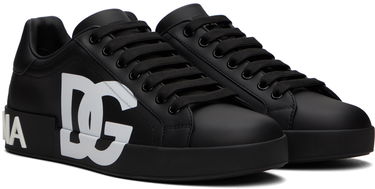 Tenisky a topánky Dolce & Gabbana Black Portofino Čierna | CS1772AC330, 3