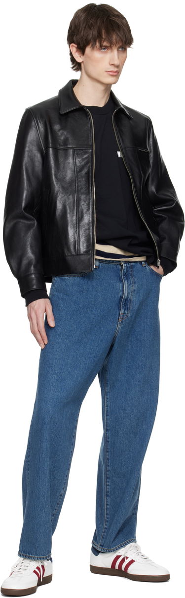 Bunda WACKO MARIA WACKO MARIA Grained Leather Jacket Čierna | 25SS-WMO-BL01, 3