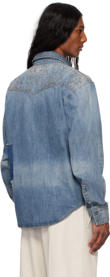 Bunda Andersson Bell Andersson Bell Embroidered Patchwork Denim Jacket Modrá | atb1273m, 2