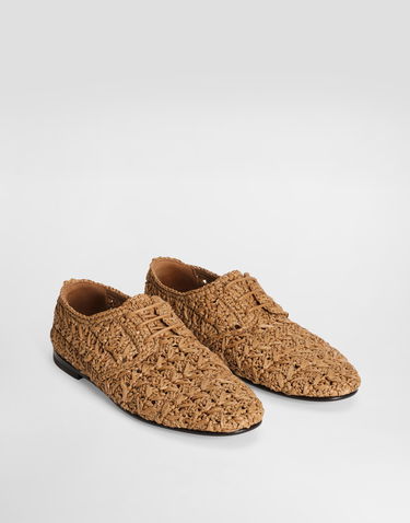 Doplnky Dolce & Gabbana Dolce & Gabbana Woven Raffia Derby Shoes Hnedá | A10867A9M638L967, 1