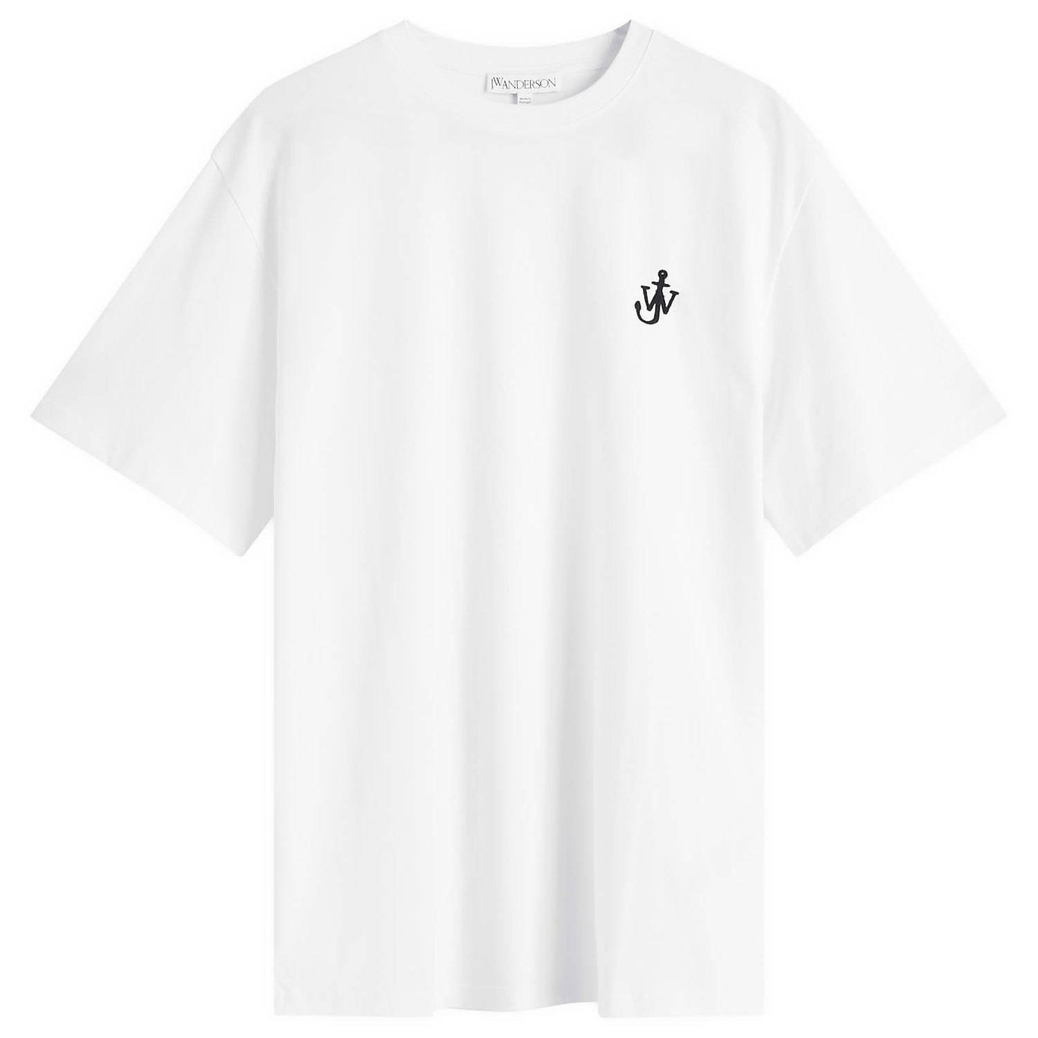 Tričko JW Anderson Jersey Anchor Embroidery T-Shirt Biela | JT0257-PG1510-001, 1