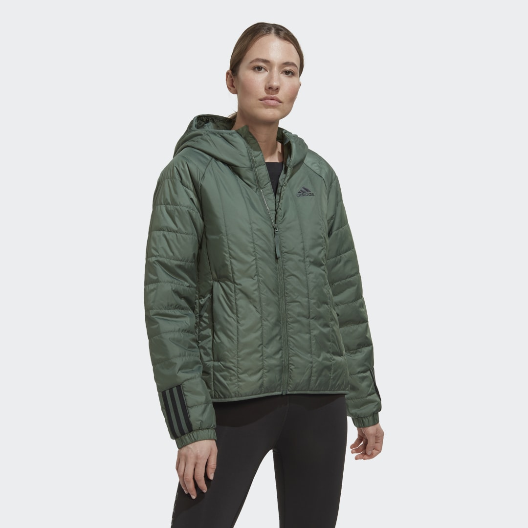 Bunda adidas Originals Itavic 3-Stripes Light Hooded Jacket Zelené | HG8728, 0