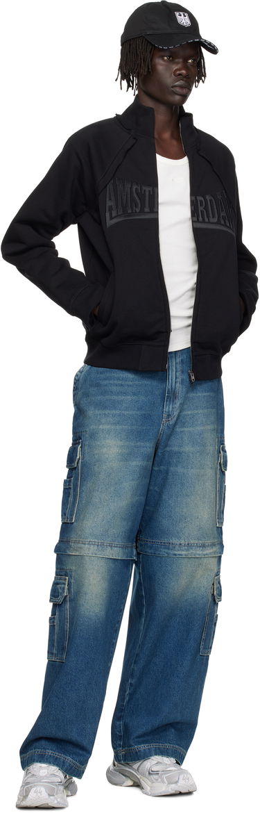 Mikina VETEMENTS VETEMENTS 'Amsterdam' Patched Zip-Up Sweatshirt Čierna | UH76ZU760BB, 3